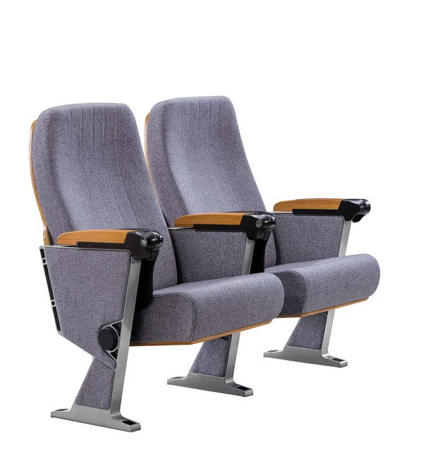 Two Seaters Auditorium Chair W/O Writing Pad - Image 3