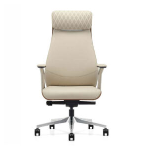 Executive High Back Chair Brown Leather