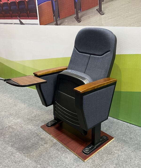 Auditorium Chair Grey With Writing Pad