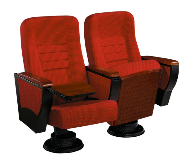 Auditorium Chair Red Without Writing Pad