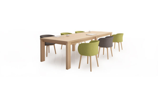 Wooden Dining Meeting Tables And Chairs - Image 5