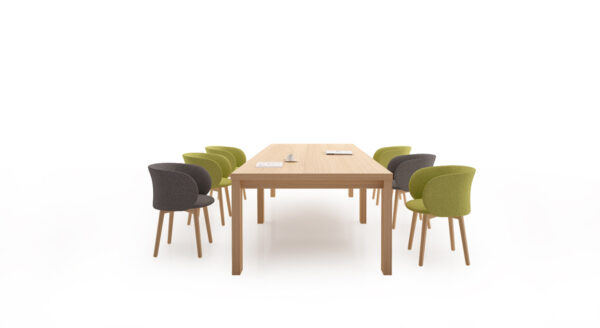 Wooden Dining Meeting Tables And Chairs - Image 2