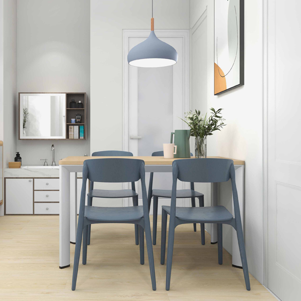 Melamine Dining Table With Steel Leg For Cateen Use - Image 2
