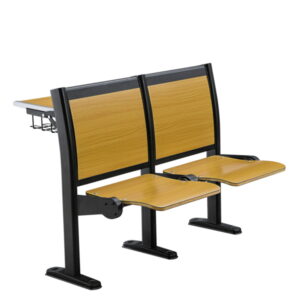 Wooden Foldable Study Chair With Table Support For Classroom