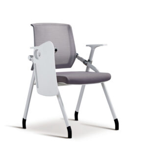 Grey and White Training Chair with Writing Pad For School