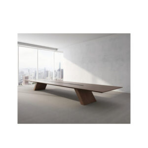 20 persons conference table with wood veneer finish